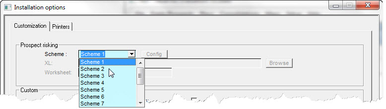 Selecting Risking Schemes