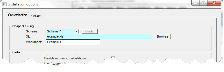 Selecting Risking Scheme 7