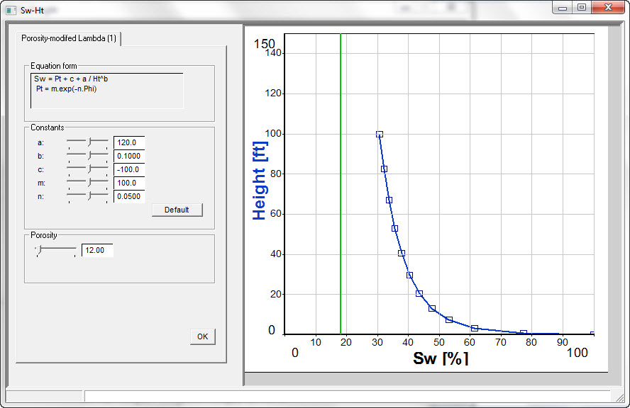 Constants Entry Screen
